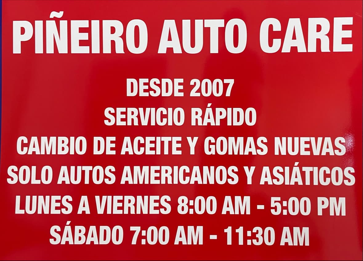 Pineiro Auto Care auto repair shop